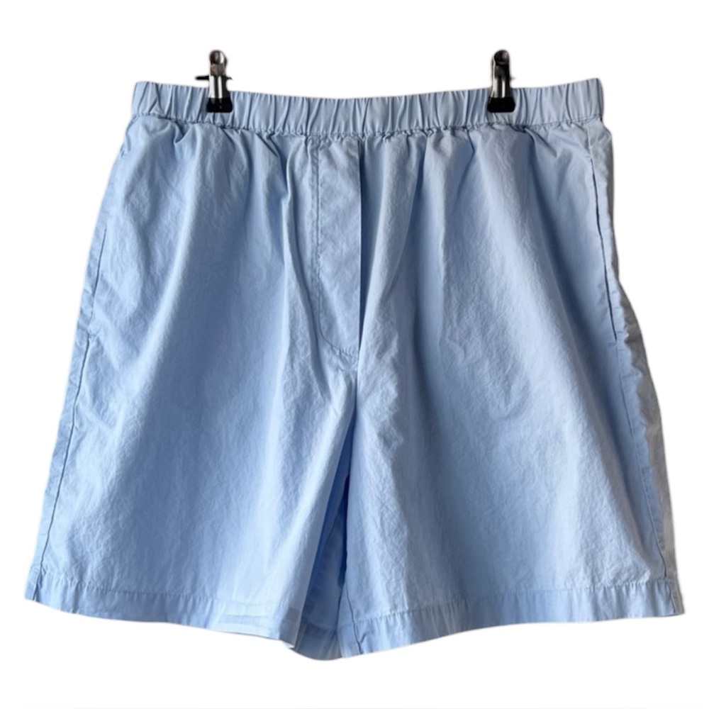 Wilfred Free Pastel Blue Cotton 7” Breeze Shorts Large - Picture 2 of 10